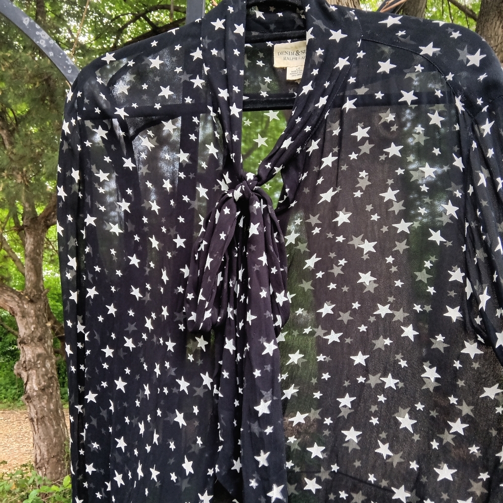 Ralph Lauren size Large goth blouse